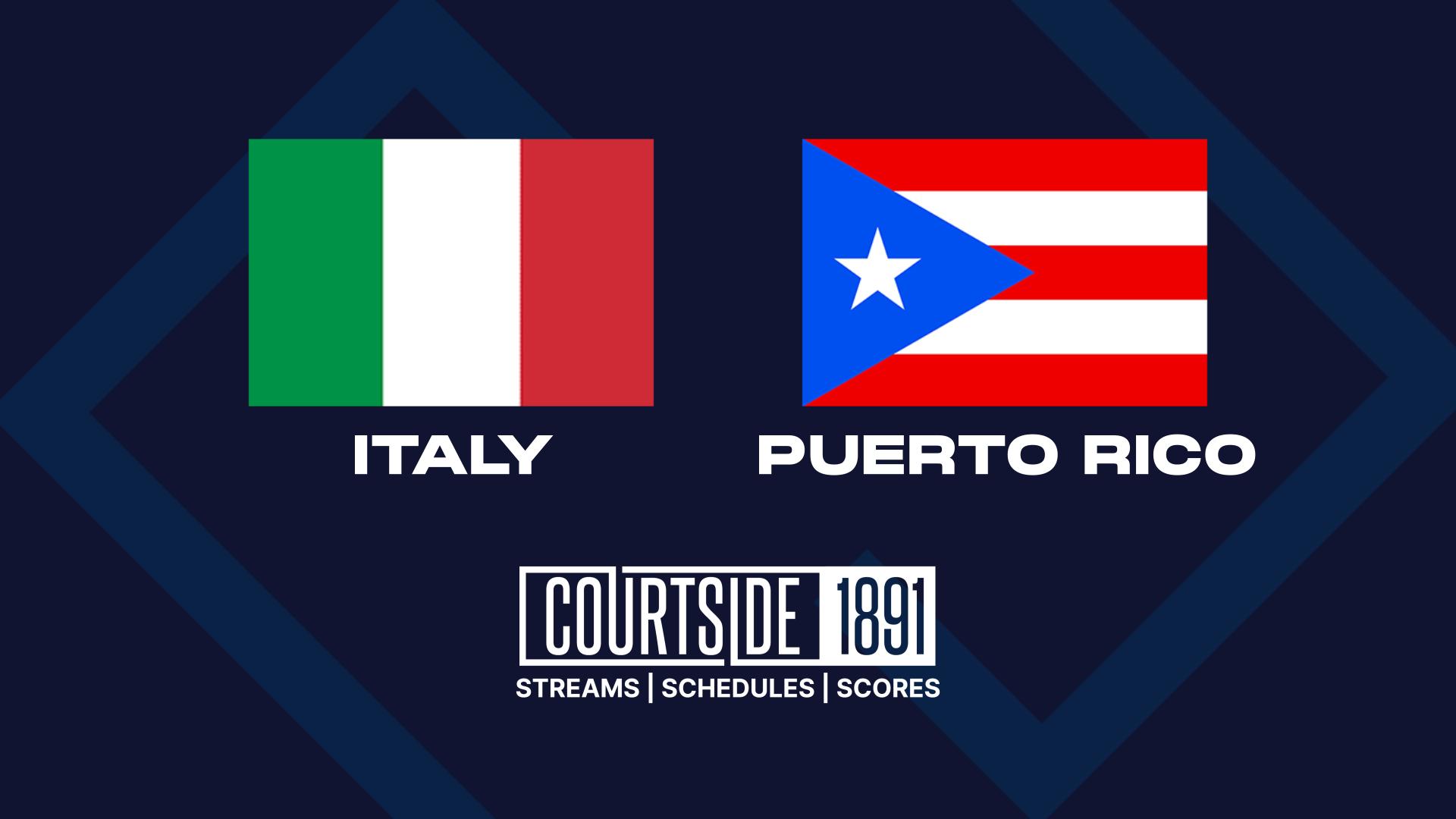 Arena Italy vs Puerto Rico